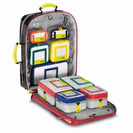 Sac de Premiers Secours PAX  Wasserkuppe L, rouge avec pochettes intérieures