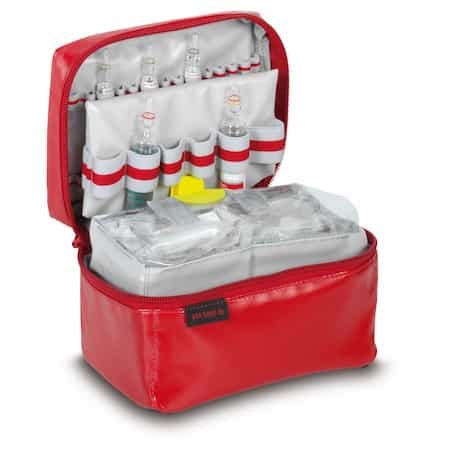 Ampoulier XS en PAX Tec Rouge, ouvert
