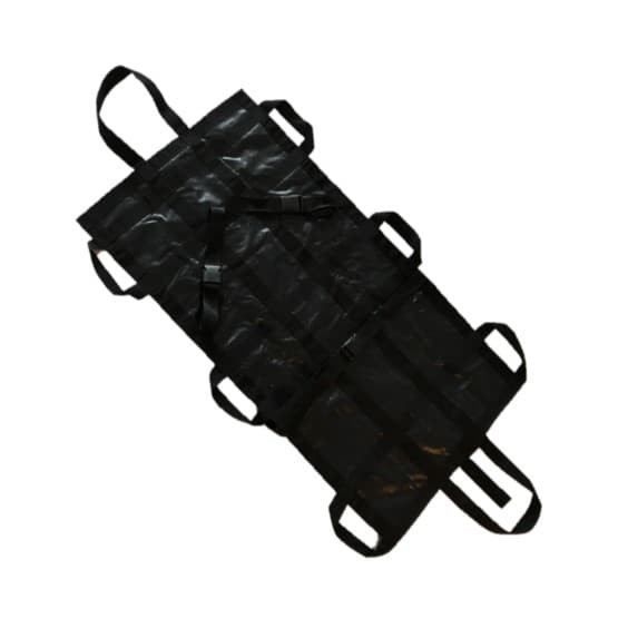 Portoir d'évacuation avec sangles de maintien