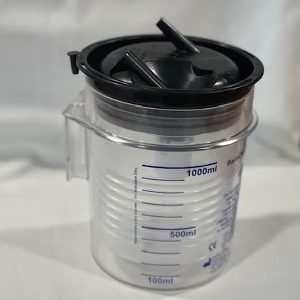 Réservoir d'aspiration 1 L avec bocal en option