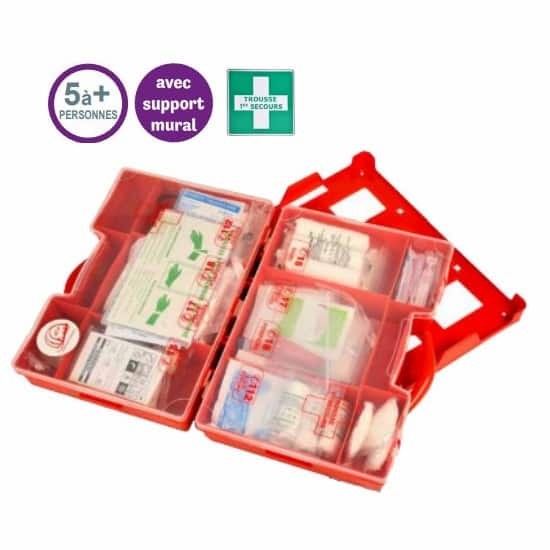 Trousse de secours BTP -  5 pers et